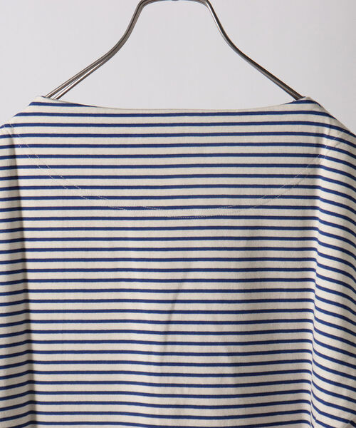 GLOSTER（グロスター）の「【新色追加】バスクシャツ ショートスリーブ（Tシャツ/カットソー・メンズ・ネイビー/オフホワイト/ホワイト×ブルー/ホワイト×ネイビー/ホワイト×イエロー/グリーン系その他3/ホワイト系その他6/ブラック系その他3・M/L/MEDIUM/LARGE）」の13枚目の写真