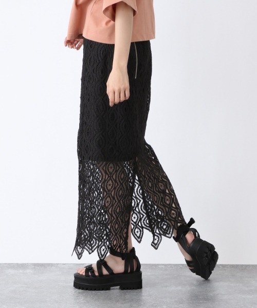 JEANASIS（ジーナシス）の「コードレースナロースカート/949391