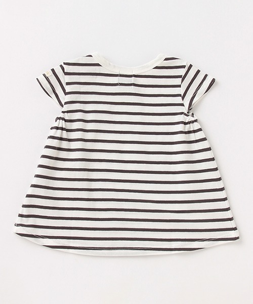 petit main（プティマイン）の「【オーガビッツ 接触冷感】編みモチーフTシャツ（Tシャツ/カットソー・キッズ・ブラック/ピンク/ライトグリーン/キナリ・80ｃｍ/90cm/110cm/100cm/120cm/130cm）」の5枚目の写真