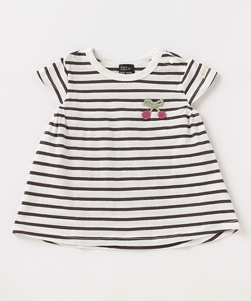 petit main（プティマイン）の「【オーガビッツ 接触冷感】編みモチーフTシャツ（Tシャツ/カットソー・キッズ・ブラック/ピンク/ライトグリーン/キナリ・80ｃｍ/90cm/110cm/100cm/120cm/130cm）」の18枚目の写真