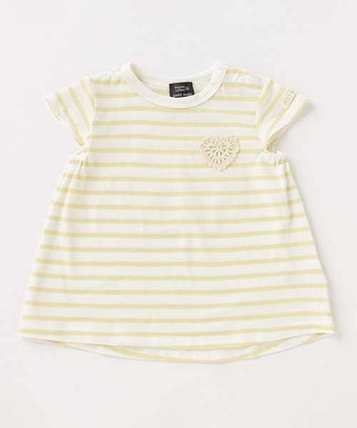 petit main（プティマイン）の「【オーガビッツ 接触冷感】編みモチーフTシャツ（Tシャツ/カットソー・キッズ・ブラック/ピンク/ライトグリーン/キナリ・80ｃｍ/90cm/110cm/100cm/120cm/130cm）」の19枚目の写真