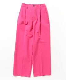 《ユニセックスアイテム》マルチファブリック1タックイージーカラーワイドパンツ 【MAISON SPECIAL/メゾンスペシャル】