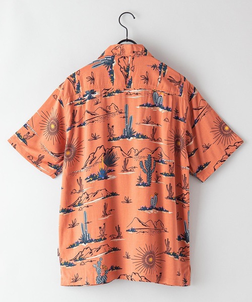 OUTDOOR PRODUCTS APPAREL（アウトドアプロダクツアパレル）の「レーヨンアロハ　レーヨン素材 オープンカラー（開襟） アロハシャツ（シャツ/ブラウス・メンズ・ホワイト/ブラック/ベージュ/ネイビー/サックスブルー/オレンジ・SMALL/MEDIUM/LARGE/X-LARGE）」の12枚目の写真