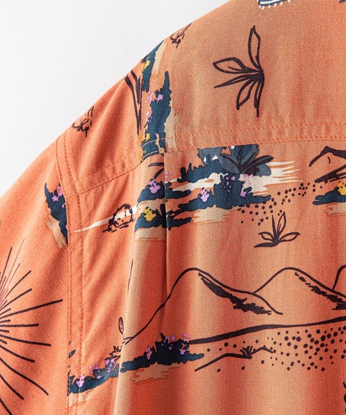 OUTDOOR PRODUCTS APPAREL（アウトドアプロダクツアパレル）の「レーヨンアロハ　レーヨン素材 オープンカラー（開襟） アロハシャツ（シャツ/ブラウス・メンズ・ホワイト/ブラック/ベージュ/ネイビー/サックスブルー/オレンジ・SMALL/MEDIUM/LARGE/X-LARGE）」の11枚目の写真