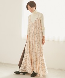 INCEDE | [新作][洗える]シアーランダムドットキャミワンピース【大きいサイズ対応】(ワンピース)