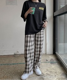 SONYUNARA ワイドチェックパンツ