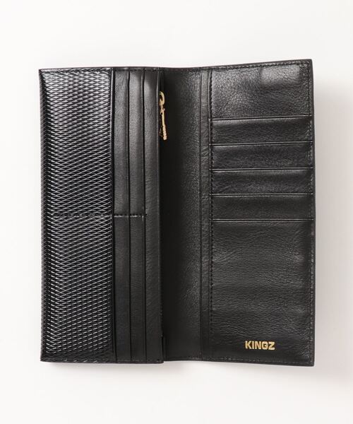 KINGZ(キングズ)の「ダイヤカット型押しファスナー(財布・メンズ・ブラック・FREE)」の3枚目の写真