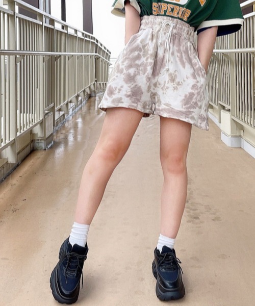 WEGO（ウィゴー）の「WEGO/スウェットイージーショーツ（スウェットパンツ・レディース・その他1/杢グレー/ブラック/ブルー・FREE）」の4枚目の写真