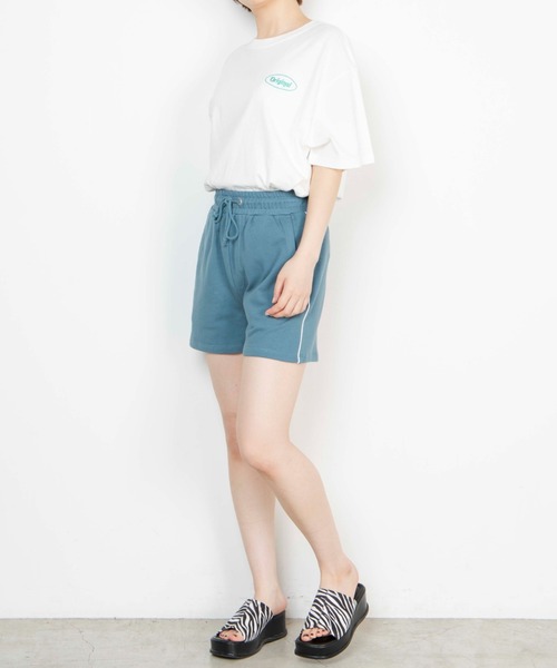 WEGO（ウィゴー）の「WEGO/スウェットイージーショーツ（スウェットパンツ・レディース・その他1/杢グレー/ブラック/ブルー・FREE）」の9枚目の写真