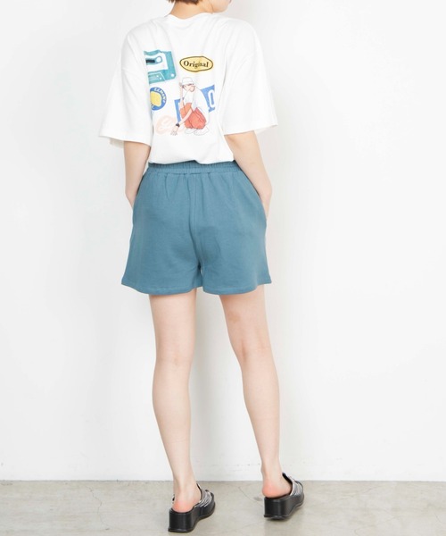 WEGO（ウィゴー）の「WEGO/スウェットイージーショーツ（スウェットパンツ・レディース・その他1/杢グレー/ブラック/ブルー・FREE）」の10枚目の写真