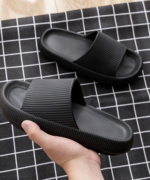 TeddyShop（テディショップ）の「男女兼用フラットシャワーサンダル（サンダル・メンズ・ブラック/イエロー/オレンジ/ブルー/ピンク/ネイビー/グレー・27cm/26cm/25cm/28cm/24cm）」の8枚目の写真