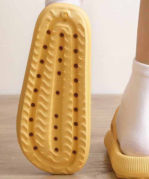 TeddyShop（テディショップ）の「男女兼用フラットシャワーサンダル（サンダル・メンズ・ブラック/イエロー/オレンジ/ブルー/ピンク/ネイビー/グレー・27cm/26cm/25cm/28cm/24cm）」の10枚目の写真