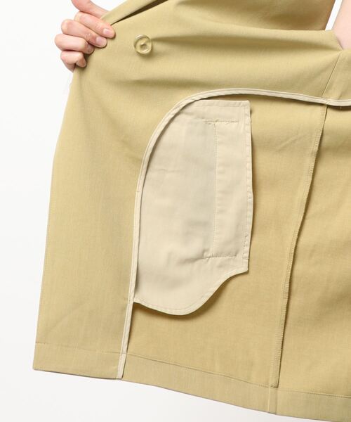 mysty woman（ミスティウーマン）の「ノーカラーベストジャケット 958368（ノーカラージャケット・レディース・イエロー/アイボリー/モカ・FREE）」の22枚目の写真