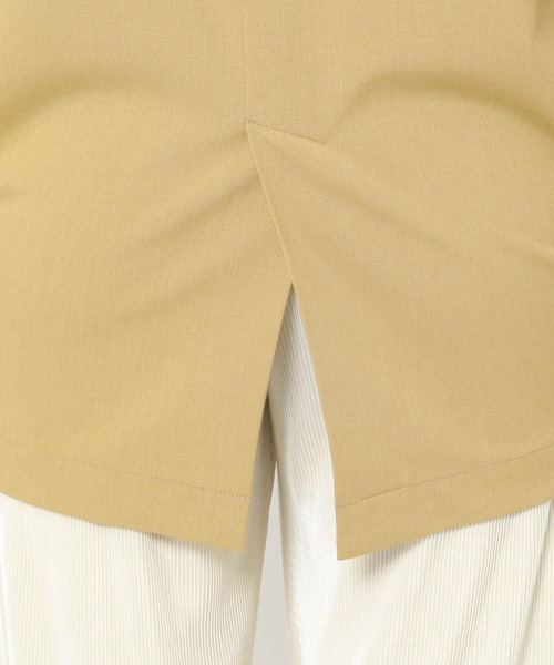 mysty woman（ミスティウーマン）の「ノーカラーベストジャケット 958368（ノーカラージャケット・レディース・イエロー/アイボリー/モカ・FREE）」の9枚目の写真