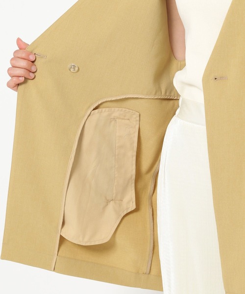 mysty woman（ミスティウーマン）の「ノーカラーベストジャケット 958368（ノーカラージャケット・レディース・イエロー/アイボリー/モカ・FREE）」の11枚目の写真