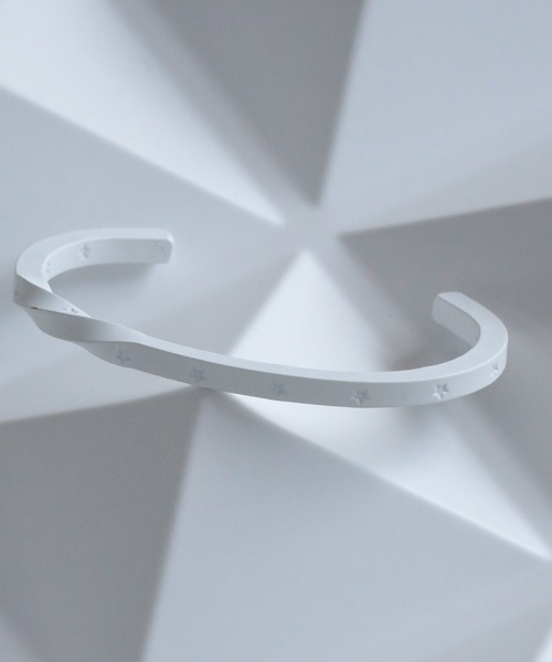 MUTURA（ムツラ）の「真鍮 ホワイトスターバングル（バングル/リストバンド・メンズ・A/B・FREE）」の2枚目の写真