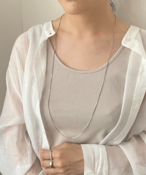 CAPRICIEUX LE'MAGE（カプリシューレマージュ）の「【GOLDY/ゴールディ】スネークチェーンロングネックレス（ネックレス・レディース・ゴールド/シルバー・FREE）」の5枚目の写真