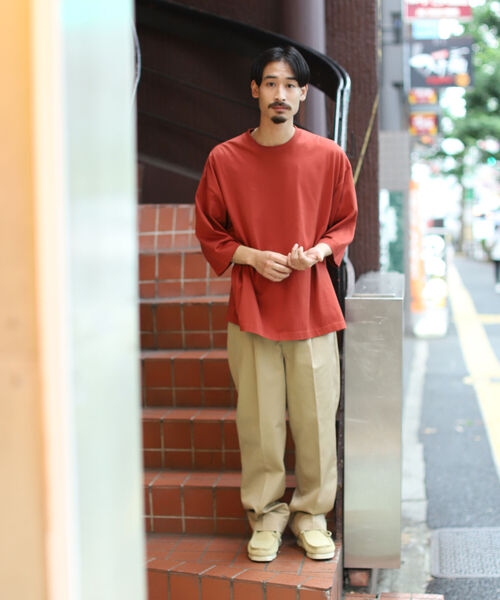 BEAMS(ビームス)の「BEAMS / 1プリーツ ワークトラウザーパンツ(チノパンツ・メンズ・ベージュ/インディゴブルー/グリーン系その他/バーガンディー・SMALL/MEDIUM/LARGE/X-LARGE)」の14枚目の写真