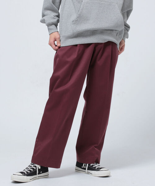 BEAMS(ビームス)の「BEAMS / 1プリーツ ワークトラウザーパンツ(チノパンツ・メンズ・ベージュ/インディゴブルー/グリーン系その他/バーガンディー・SMALL/MEDIUM/LARGE/X-LARGE)」の22枚目の写真