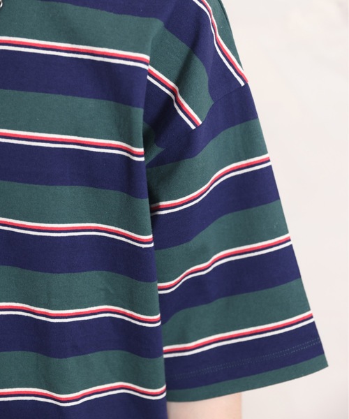 ACE SHOP(エースショップ)の「レトロボーダーtee(Tシャツ/カットソー・メンズ・アイボリー/ネイビー・FREE)」の9枚目の写真