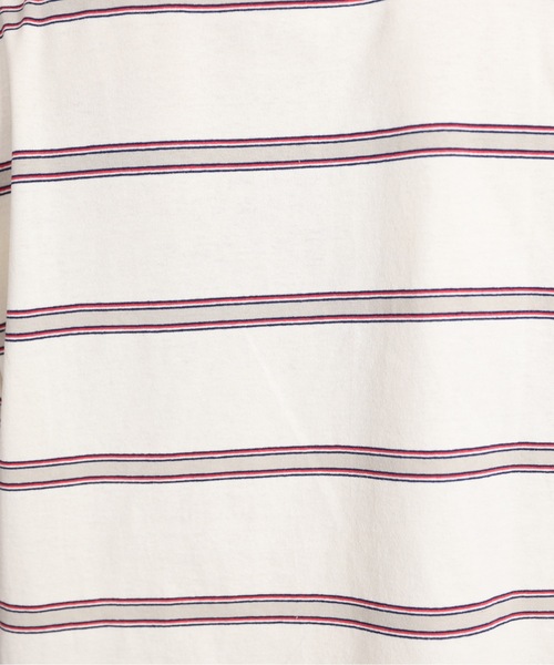 ACE SHOP(エースショップ)の「レトロボーダーtee(Tシャツ/カットソー・メンズ・アイボリー/ネイビー・FREE)」の21枚目の写真