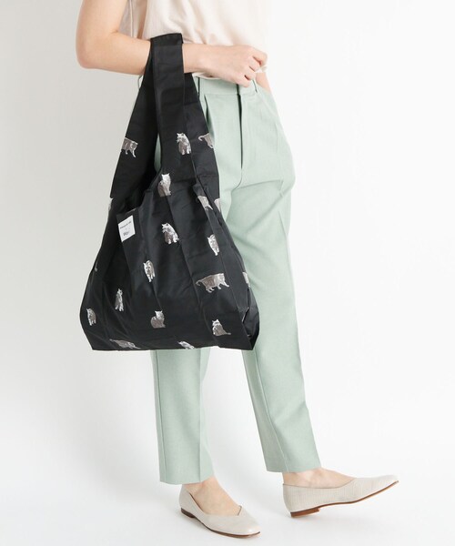grove（グローブ）の「猫写真家 沖昌之×Wpc.コラボエコバッグ（エコバッグ/サブバッグ・レディース・ベビーピンク/ブラック/ライトベージュ・00）」の10枚目の写真