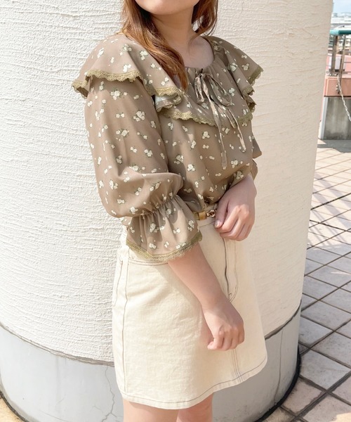 apres jour(アプレジュール)の「アソートフリルブラウス【ZOZOTOWN限定アイテム】(シャツ/ブラウス・レディース・オフホワイト/モカ/ホワイト系その他/ライトベージュ・X-LARGE/フリー)」の19枚目の写真