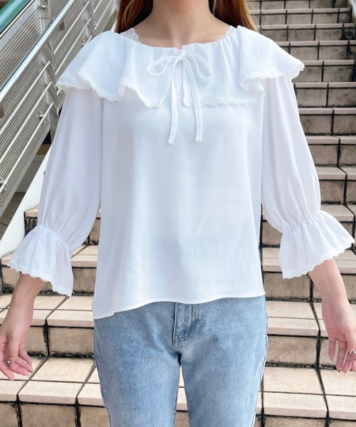 apres jour(アプレジュール)の「アソートフリルブラウス【ZOZOTOWN限定アイテム】(シャツ/ブラウス・レディース・オフホワイト/モカ/ホワイト系その他/ライトベージュ・X-LARGE/フリー)」の20枚目の写真