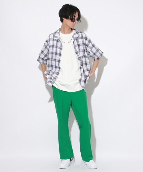 PBLIM（ページボーイリム）の「【PAGEBOYLIM】オンブレチェックシャツ（シャツ/ブラウス・レディース・ホワイト系その他/ブラック系その他・MEDIUM/LARGE）」の6枚目の写真