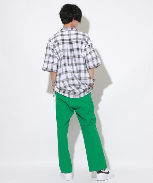 PBLIM（ページボーイリム）の「【PAGEBOYLIM】オンブレチェックシャツ（シャツ/ブラウス・レディース・ホワイト系その他/ブラック系その他・MEDIUM/LARGE）」の8枚目の写真