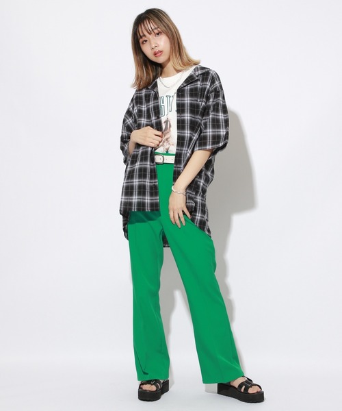 PBLIM（ページボーイリム）の「【PAGEBOYLIM】オンブレチェックシャツ（シャツ/ブラウス・レディース・ホワイト系その他/ブラック系その他・MEDIUM/LARGE）」の12枚目の写真