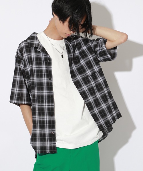 PBLIM（ページボーイリム）の「【PAGEBOYLIM】オンブレチェックシャツ（シャツ/ブラウス・レディース・ホワイト系その他/ブラック系その他・MEDIUM/LARGE）」の14枚目の写真