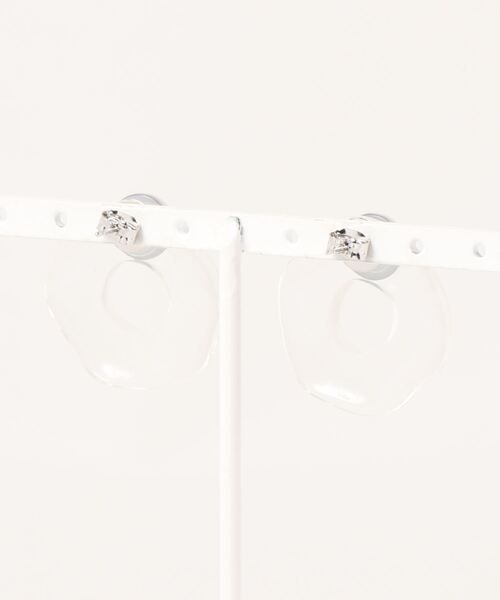 Heather（ヘザー）の「クリアサークルイヤー 216266（イヤリング・レディース・シルバー/ゴールド/ゴールド系その他/シルバー系その他・ONE SIZE）」の7枚目の写真