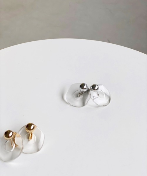 Heather（ヘザー）の「クリアサークルイヤー 216266（イヤリング・レディース・シルバー/ゴールド/ゴールド系その他/シルバー系その他・ONE SIZE）」の2枚目の写真