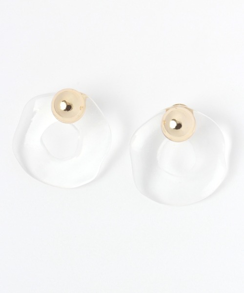 Heather（ヘザー）の「クリアサークルイヤー 216266（イヤリング・レディース・シルバー/ゴールド/ゴールド系その他/シルバー系その他・ONE SIZE）」の3枚目の写真
