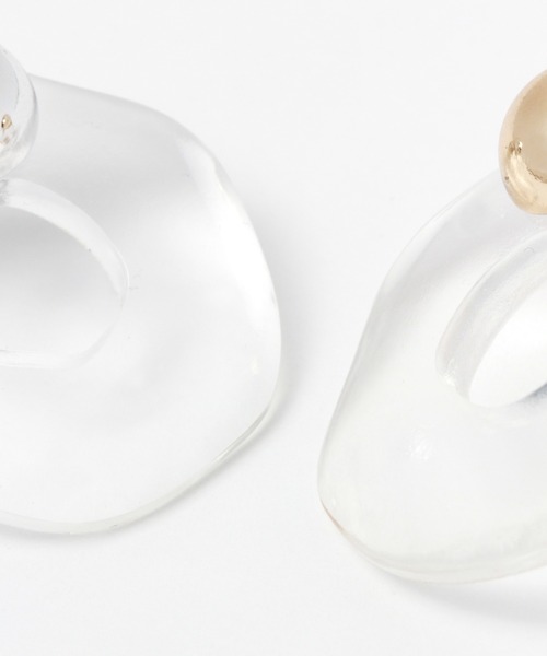 Heather（ヘザー）の「クリアサークルイヤー 216266（イヤリング・レディース・シルバー/ゴールド/ゴールド系その他/シルバー系その他・ONE SIZE）」の6枚目の写真