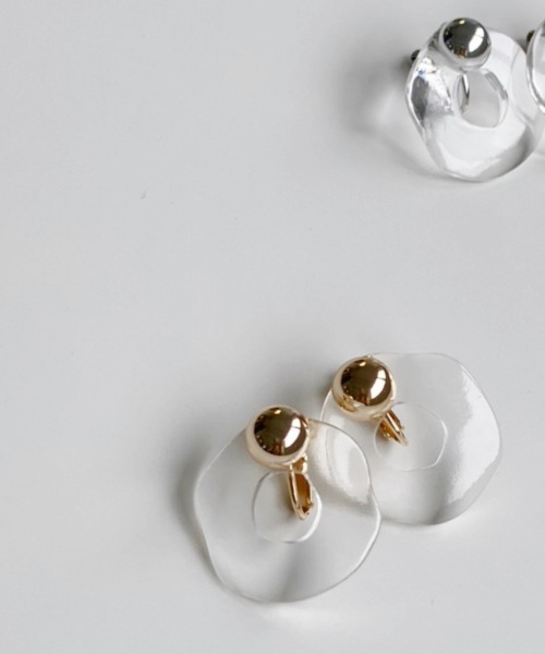 Heather（ヘザー）の「クリアサークルイヤー 216266（イヤリング・レディース・シルバー/ゴールド/ゴールド系その他/シルバー系その他・ONE SIZE）」の8枚目の写真