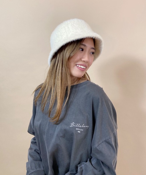 BILLABONG（ビラボン）の「BILLABONG/ビラボン ビッグシルエット バックプリントロンT BB014-052（Tシャツ/カットソー・レディース・ホワイト/ピンク/ブラウン/ブラック・M/L）」の14枚目の写真