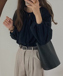 LAUIR | ボリュームスリーブバックリボンブラウス(シャツ/ブラウス)