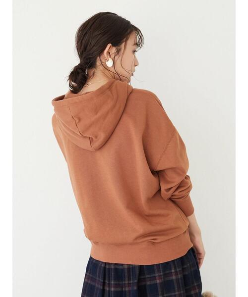 CRAFT STANDARD BOUTIQUE(クラフトスタンダードブティック)の「裏起毛ジェンダーレスパーカー *(パーカー・レディース・ライトグレー/パープル/オレンジ/ライトベージュ/ピンク・M/L/LL)」の14枚目の写真