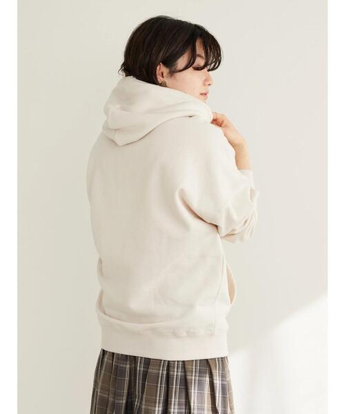 CRAFT STANDARD BOUTIQUE(クラフトスタンダードブティック)の「裏起毛ジェンダーレスパーカー *(パーカー・レディース・ライトグレー/パープル/オレンジ/ライトベージュ/ピンク・M/L/LL)」の22枚目の写真