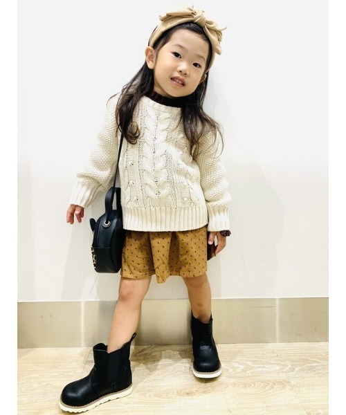 GAP（ギャップ）の「アランセーター (幼児)（ニット/セーター・キッズ・アイボリー/ピンク・5 YRS/2 YRS/4 YRS/3 YRS）」の2枚目の写真