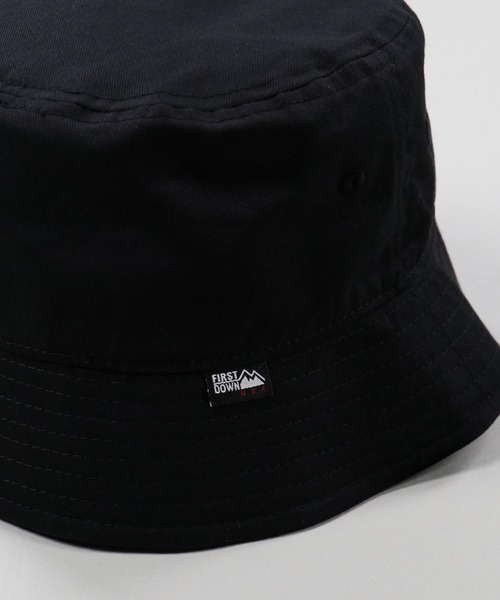 FIRST DOWN（ファーストダウン）の「【FIRST DOWN / ファーストダウン】ロゴデザイン バケットハット（ハット・メンズ・ホワイト/ブラック・ONESIZE）」の9枚目の写真