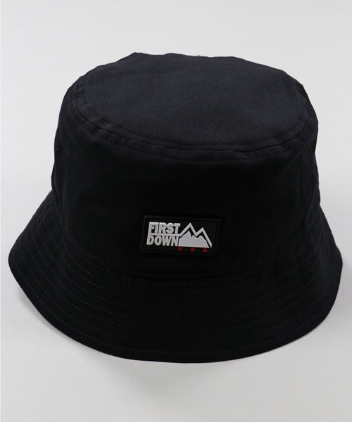 FIRST DOWN（ファーストダウン）の「【FIRST DOWN / ファーストダウン】ロゴデザイン バケットハット（ハット・メンズ・ホワイト/ブラック・ONESIZE）」の4枚目の写真