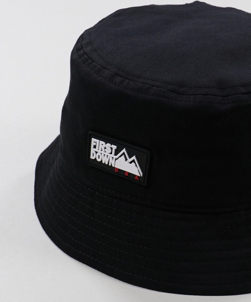 FIRST DOWN（ファーストダウン）の「【FIRST DOWN / ファーストダウン】ロゴデザイン バケットハット（ハット・メンズ・ホワイト/ブラック・ONESIZE）」の8枚目の写真