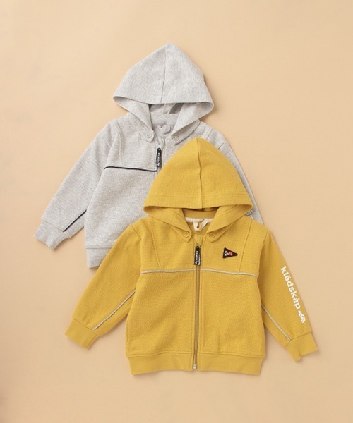 kladskap（クレードスコープ）の「車ワンポイントジップパーカ（パーカー・キッズ・トップグレー/マスタード・120cm/90cm/130cm/110cm/100cm）」の7枚目の写真