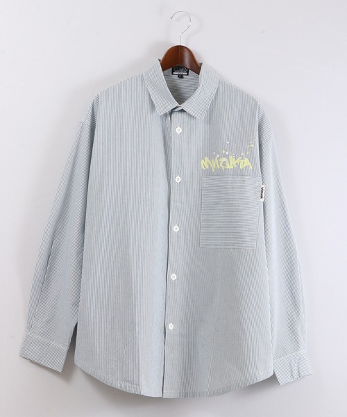 MISHKA（ミシカ）の「【MISHKA】キープウォッチプリント ビッグシャツ（シャツ/ブラウス・メンズ・マルチ・L/M）」の14枚目の写真