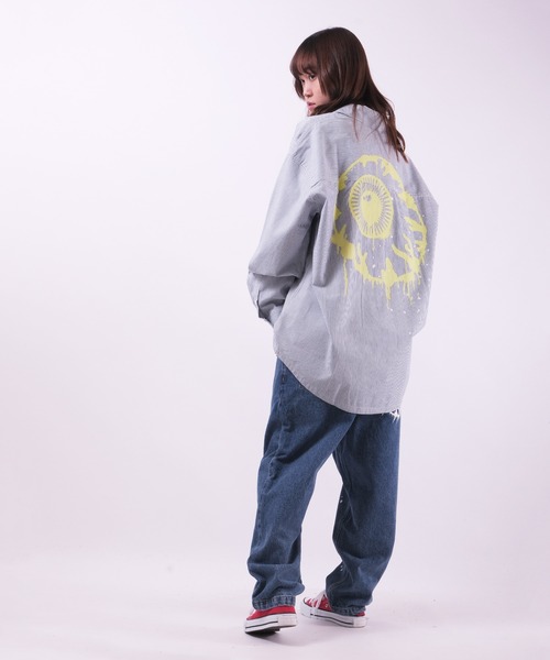 MISHKA（ミシカ）の「【MISHKA】キープウォッチプリント ビッグシャツ（シャツ/ブラウス・メンズ・マルチ・L/M）」の7枚目の写真