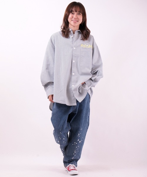 MISHKA（ミシカ）の「【MISHKA】キープウォッチプリント ビッグシャツ（シャツ/ブラウス・メンズ・マルチ・L/M）」の5枚目の写真