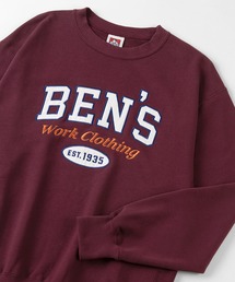 【BEN DAVIS/ベンデイビス】 LETTEREDロゴ 刺繍 クルーネック スウェット